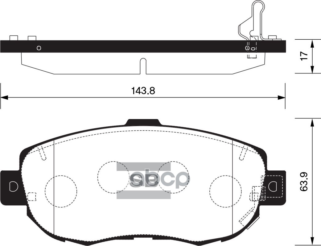 Колодки передние SANGSIN BRAKE SP1386